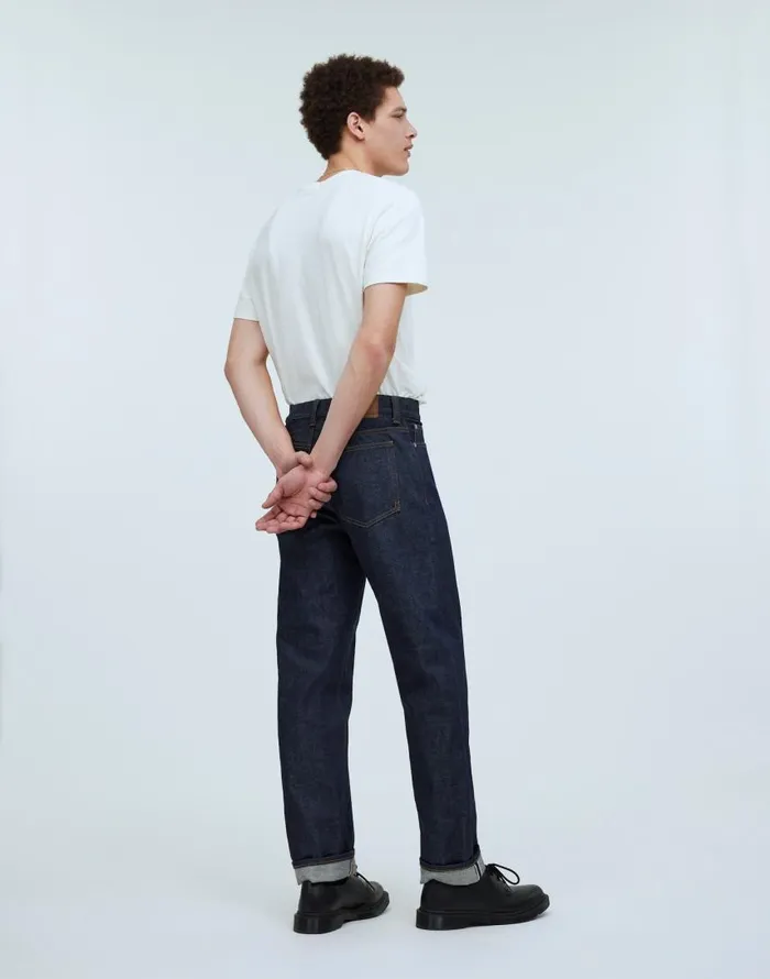 Jeans Men Madewell Vintage Relaxed Straight Jeans In Raw Selvedge Raw Selvedge