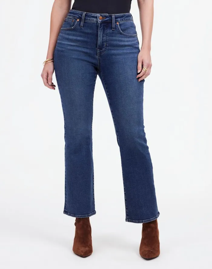 Jeans Women Madewell Curvy Kick Out Crop Jeans In Lenoir Wash Lenoir Wash