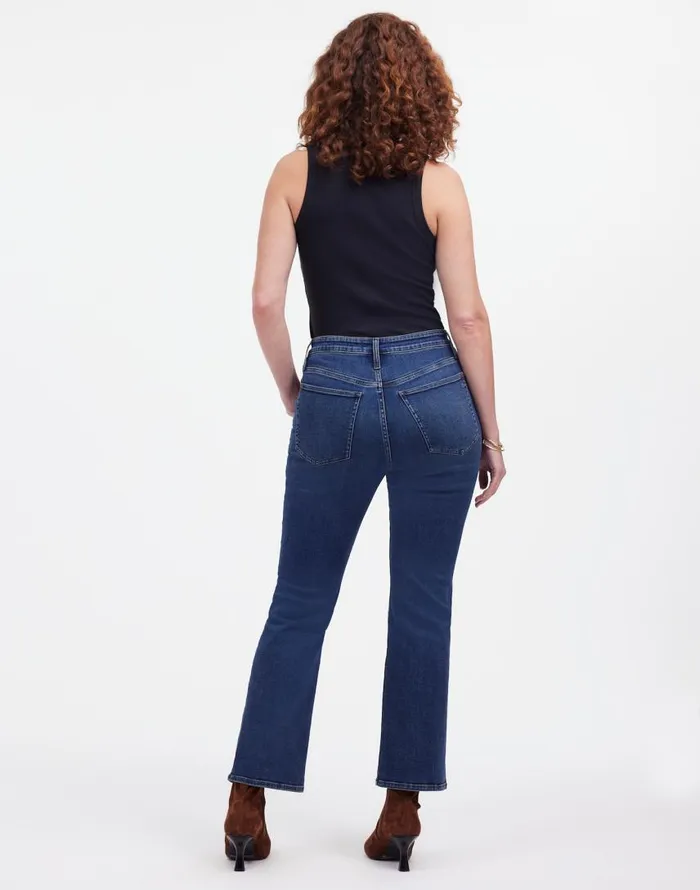 Jeans Women Madewell Curvy Kick Out Crop Jeans In Lenoir Wash Lenoir Wash
