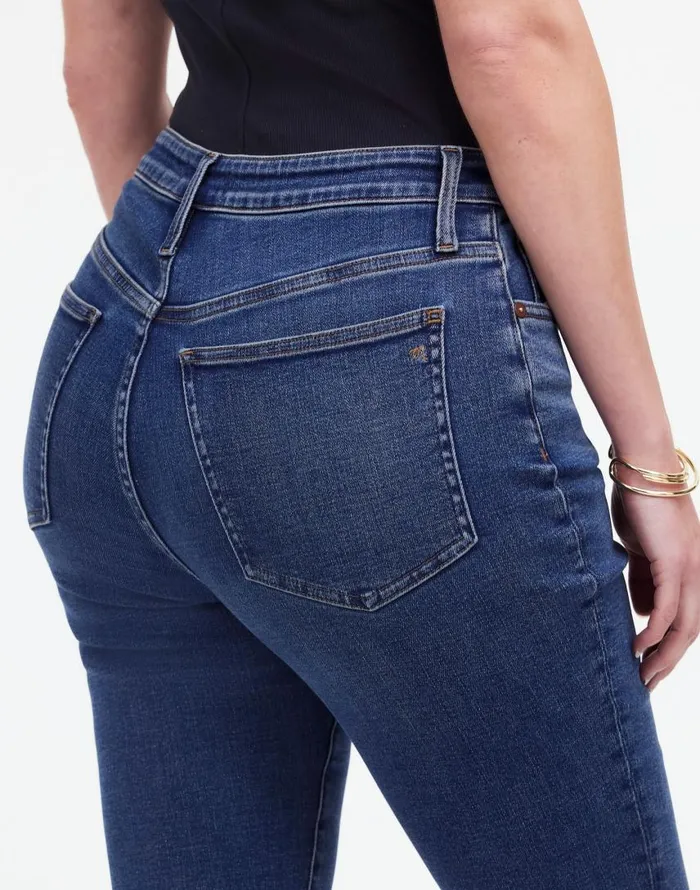 Jeans Women Madewell Curvy Kick Out Crop Jeans In Lenoir Wash Lenoir Wash