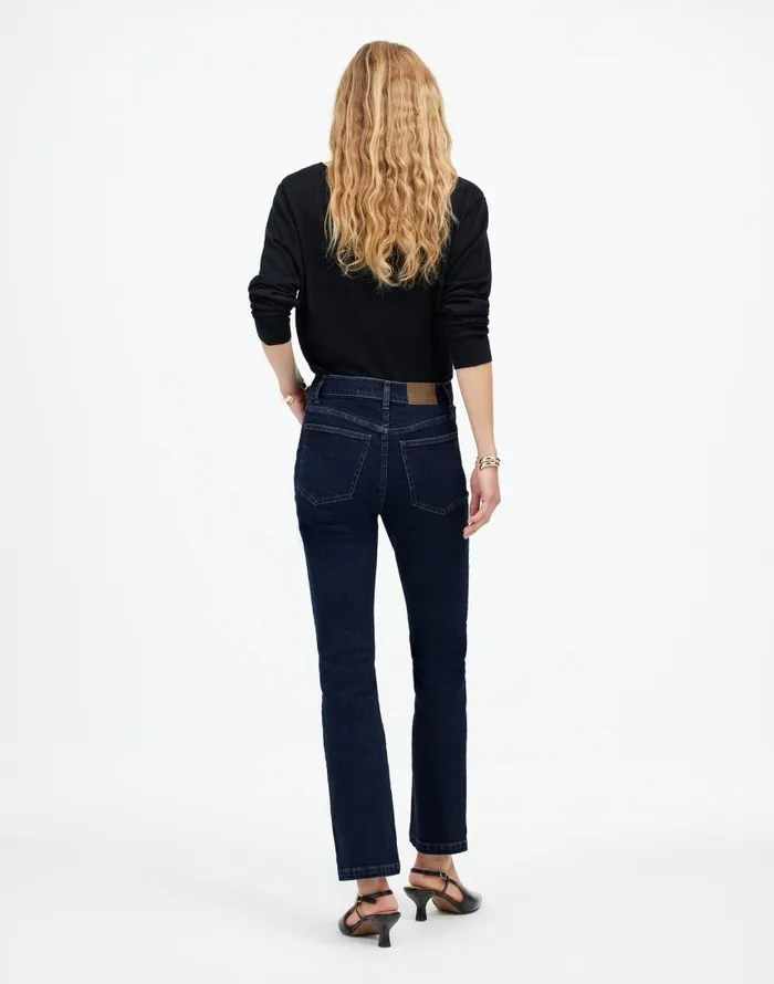 Jeans Women Madewell Kick Out Crop Jeans Larkspur
