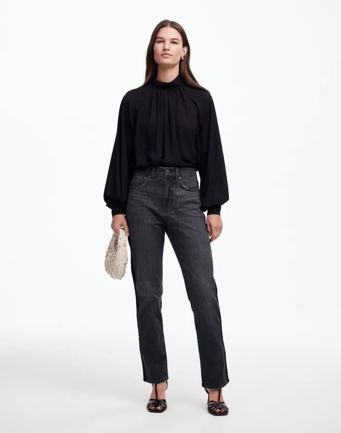 Jeans Women Madewell The 03990s Straight Jean In Rojas Wash Tux Stripe Edition Rojas Wash Jeans Women Madewell The 03990s Straight Jean In Rojas Wash Tux Stripe Edition Rojas Wash