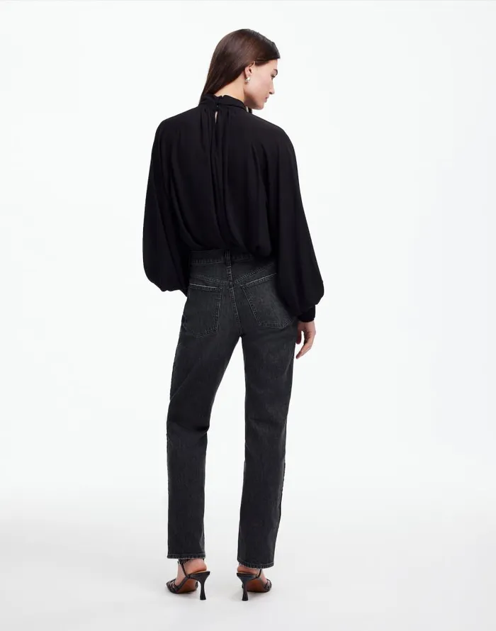 Jeans Women Madewell The 03990s Straight Jean In Rojas Wash Tux Stripe Edition Rojas Wash