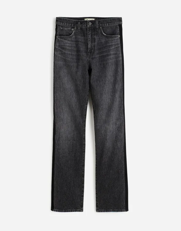 Jeans Women Madewell The 03990s Straight Jean In Rojas Wash Tux Stripe Edition Rojas Wash