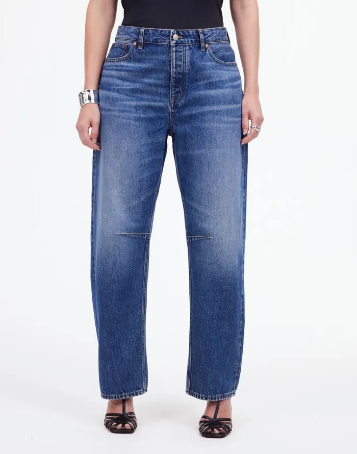Jeans Women Madewell The Curvy Darted BarrelLeg Jean In Irmo Wash Irmo Wash