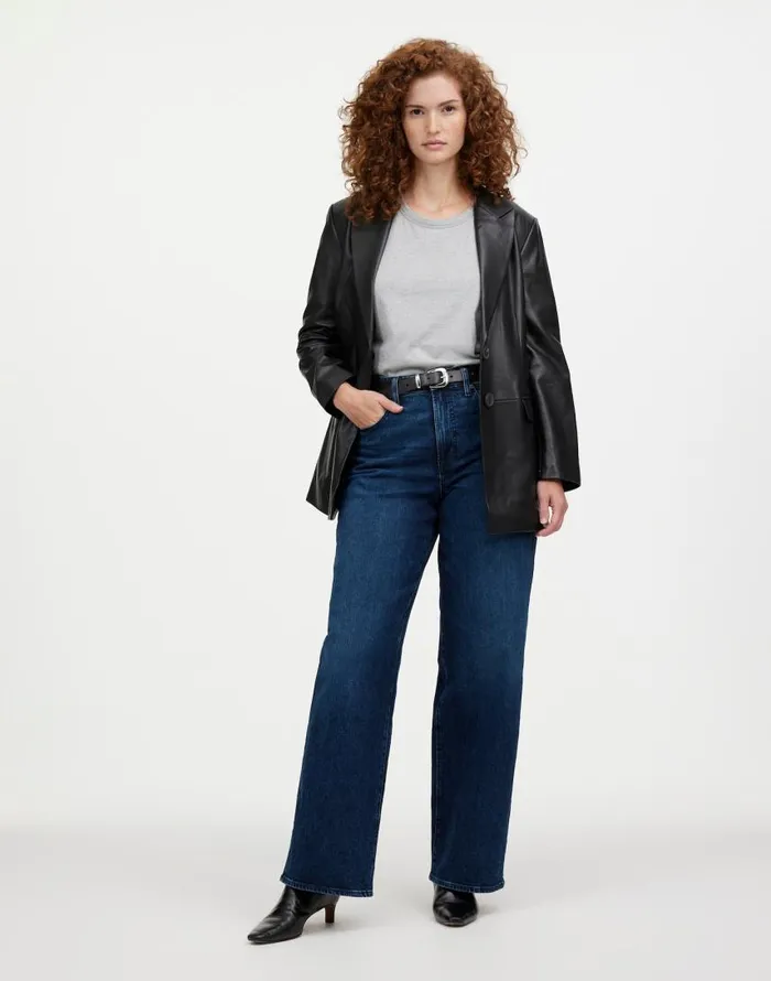 Jeans Women Madewell The Curvy Perfect Vintage WideLeg Jean Nighthawk Wash