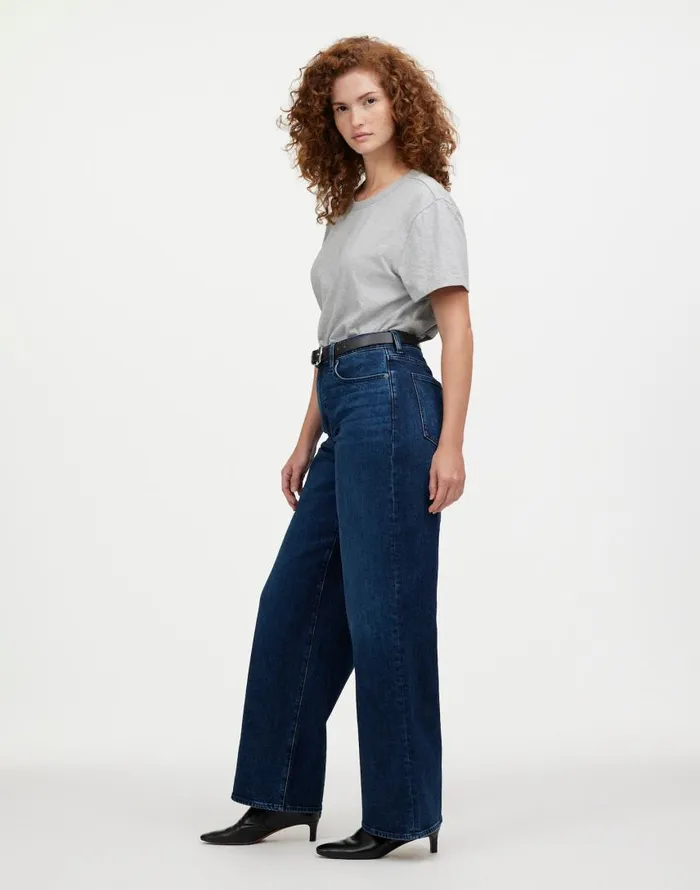 Jeans Women Madewell The Curvy Perfect Vintage WideLeg Jean Nighthawk Wash