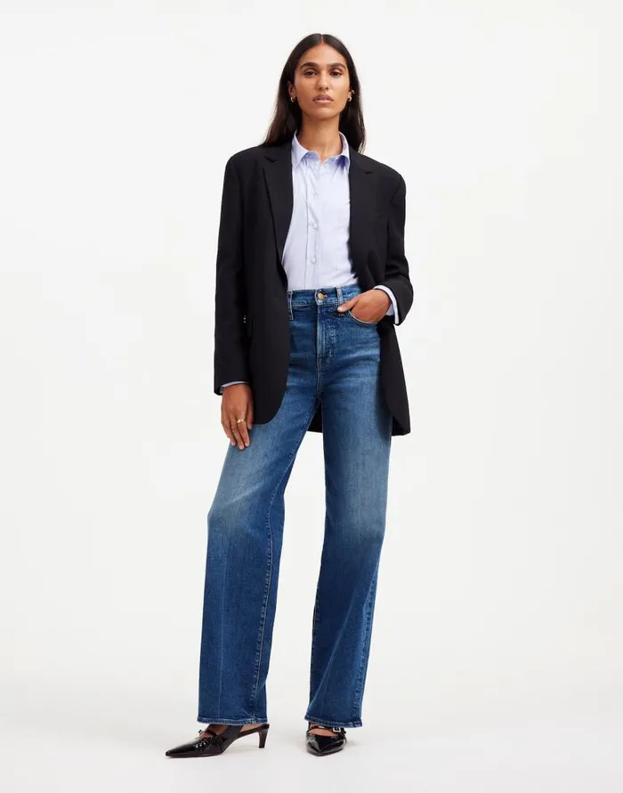 Jeans Women Madewell The Perfect Vintage WideLeg Jean Lavaca Wash