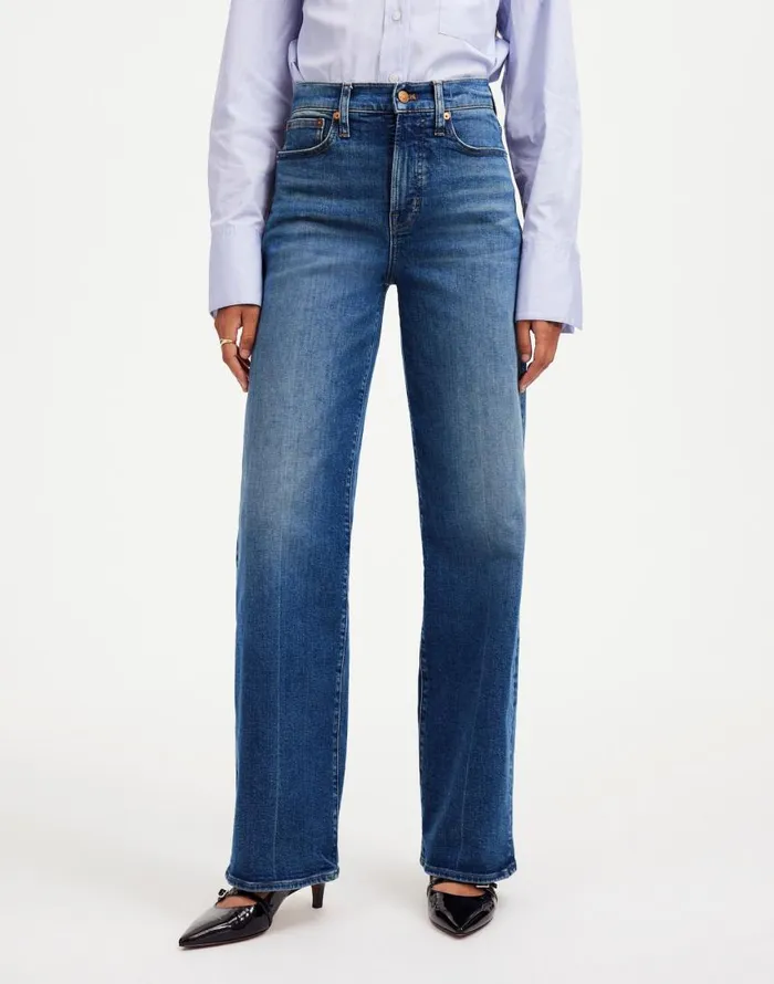 Jeans Women Madewell The Perfect Vintage WideLeg Jean Lavaca Wash