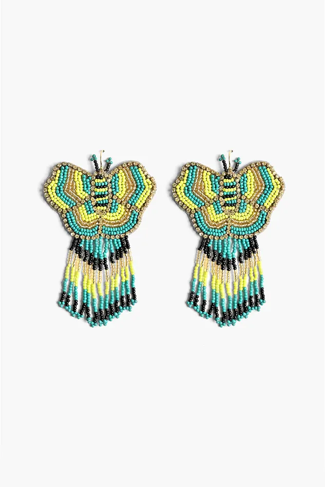 Jewelry Green Butterfly Earrings 8211 America and Beyond Women