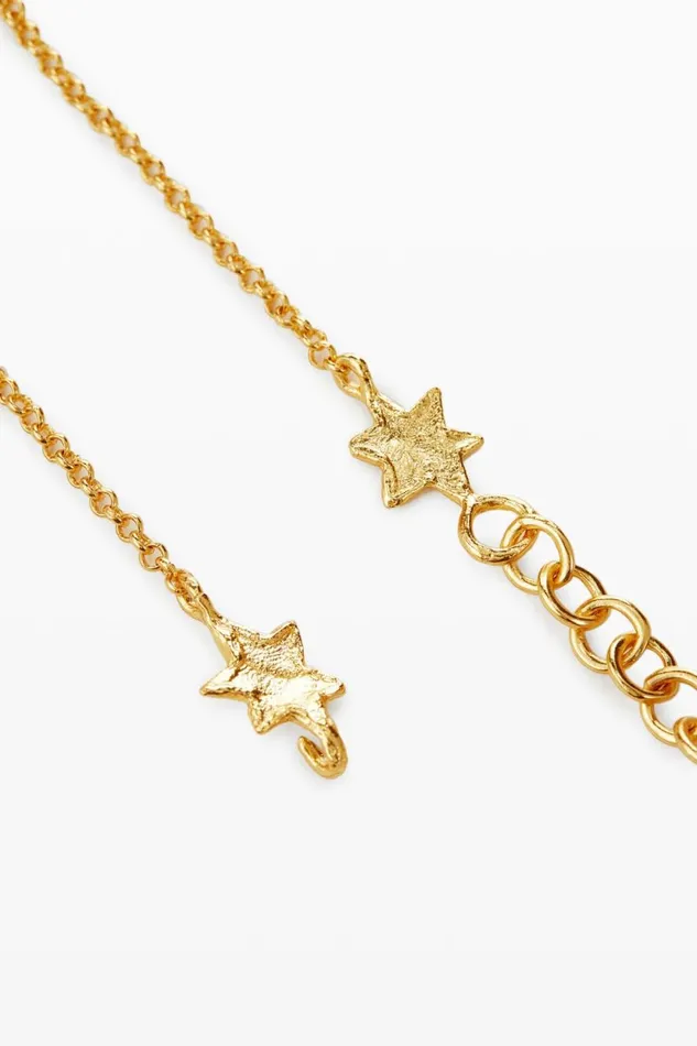 Jewelry Women Desigual Zalio Chain Necklace With Hanging Stars Materialfinishes