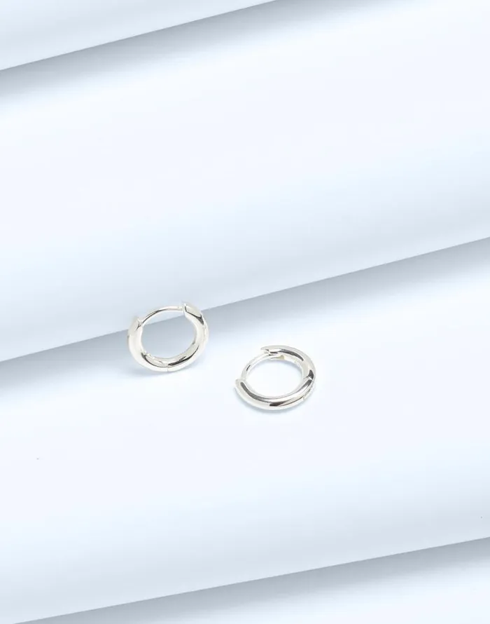 Jewelry Women Madewell DemiFine Huggie Hoop Earrings Sterling Silver