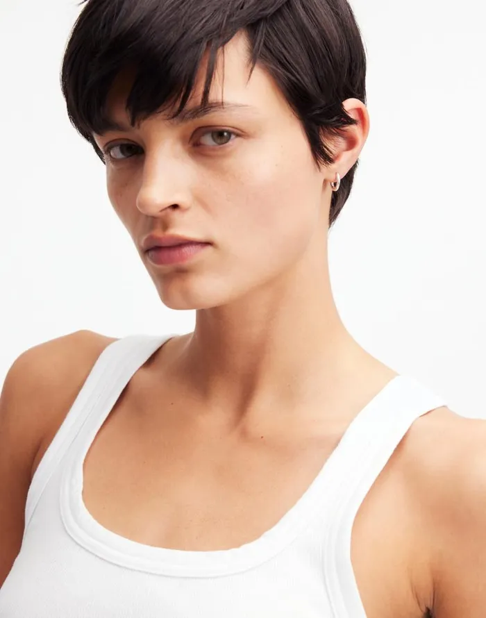 Jewelry Women Madewell DemiFine Huggie Hoop Earrings Sterling Silver