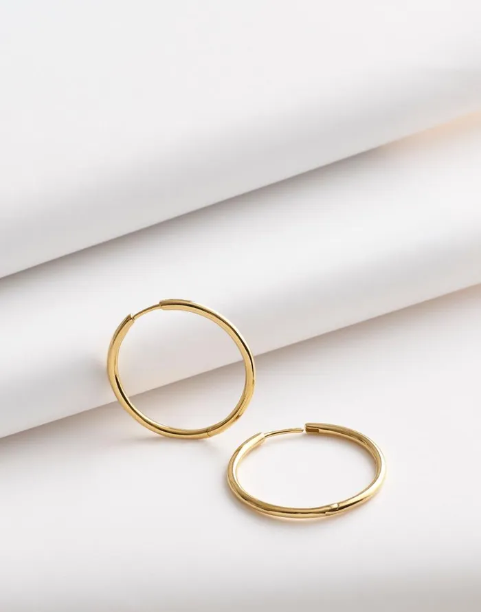 Jewelry Women Madewell DemiFine Large Hoop Earrings 14k Gold