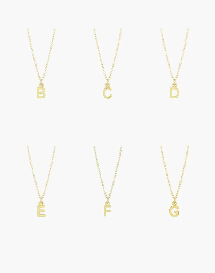 Jewelry Women Madewell Katie Dean Jewelry Initial Necklace Letter B