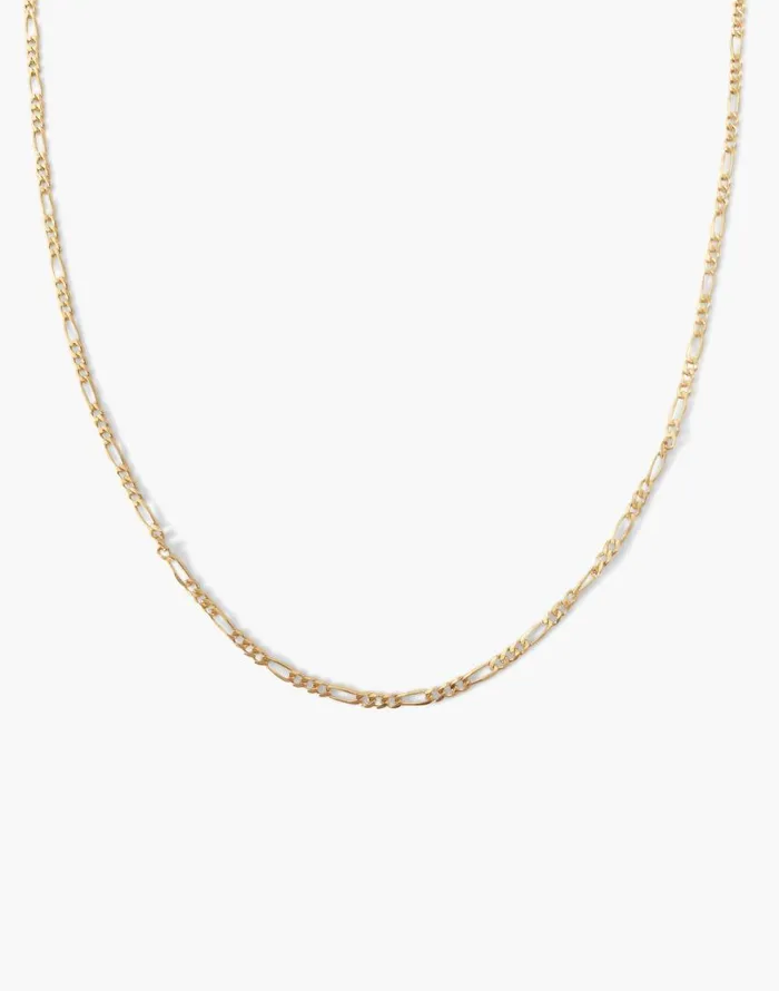 Jewelry Women Madewell Kinn 14k Gold Kyle Figaro Chain Necklace Gold