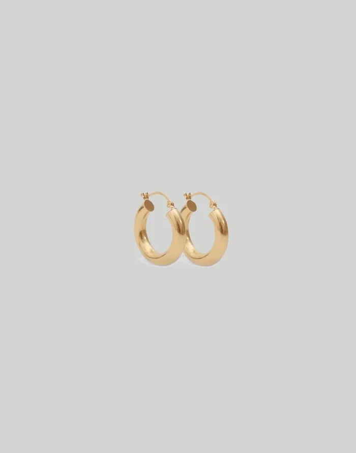 Jewelry Women Madewell Kinn Studio Kinn Studio Classic Hoop Earrings Extra Small Gold
