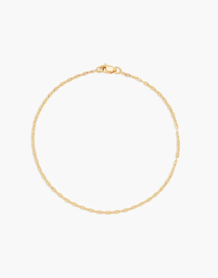 Jewelry Women Madewell Kinn Studio Micro Mariner Chain Bracelet Gold
