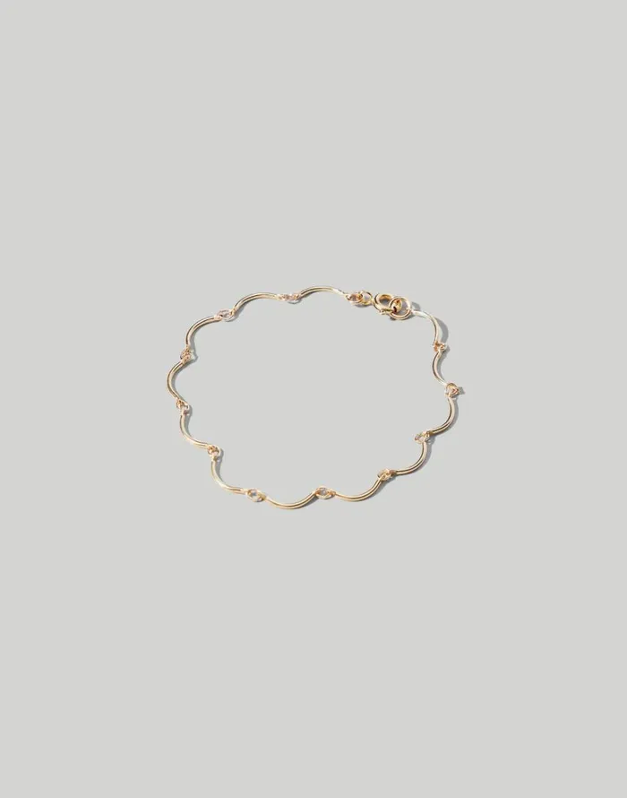 Jewelry Women Madewell Maslo Jewelry Scallop Bracelet Gold