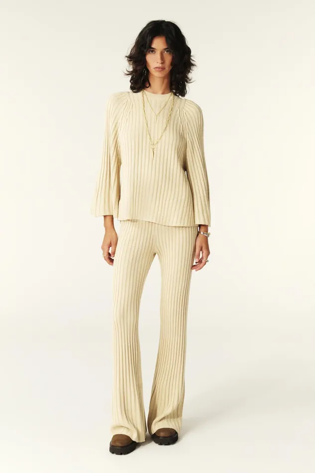 Jumper Jobert Beige Women Baandsh Sweaters and Cardigans