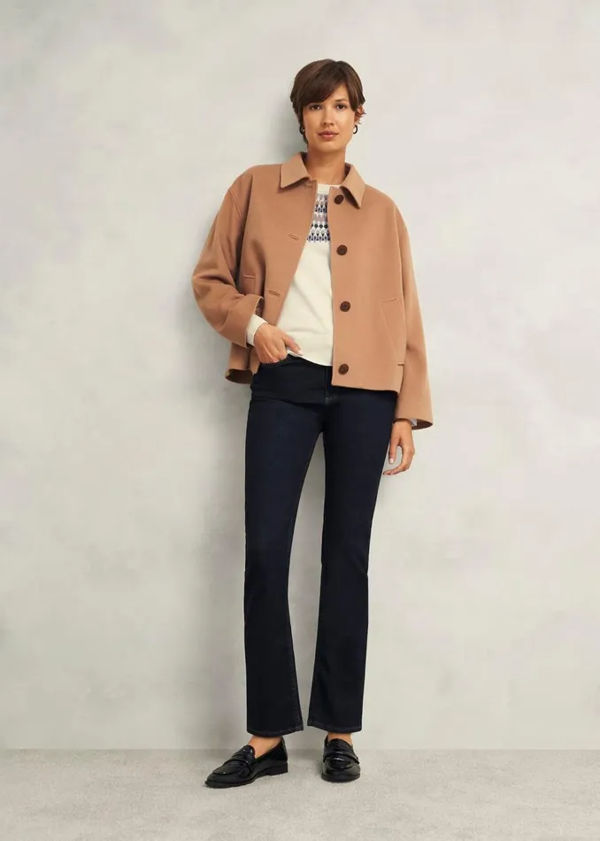 Jumpers and Cardigans Women HOBBS Greta Fairisle Jumper With Cashmere Ivory Multi