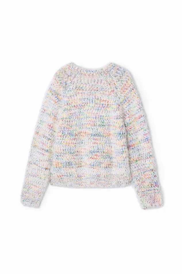 Jumpers And Sweatshirts Kids Desigual Marled Sweater White