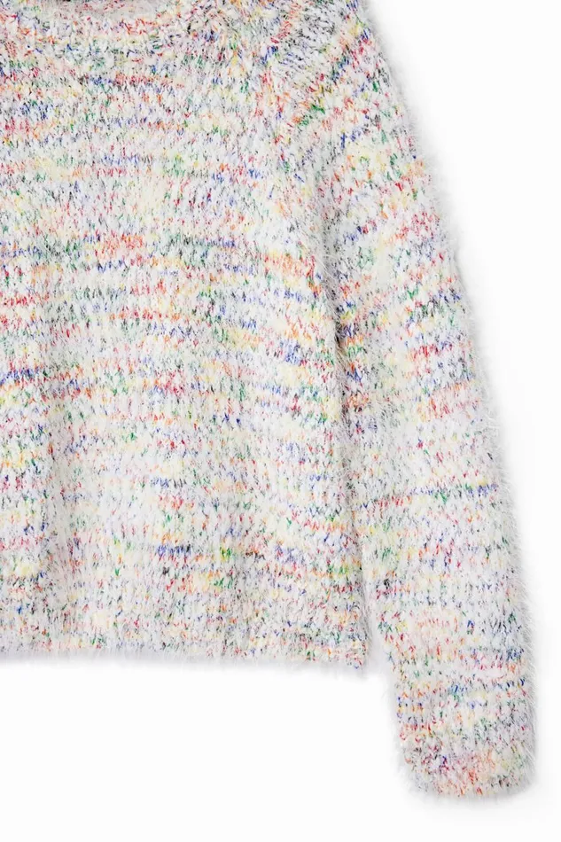 Jumpers And Sweatshirts Kids Desigual Marled Sweater White
