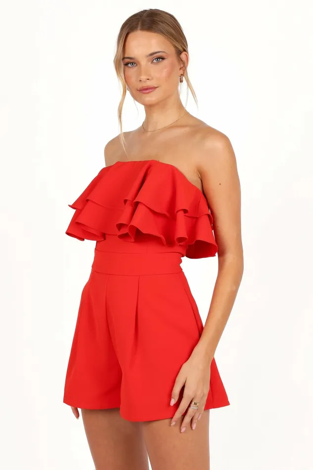 Jumpsuits and Rompers Petal and Pup Women Elliott Romper Red