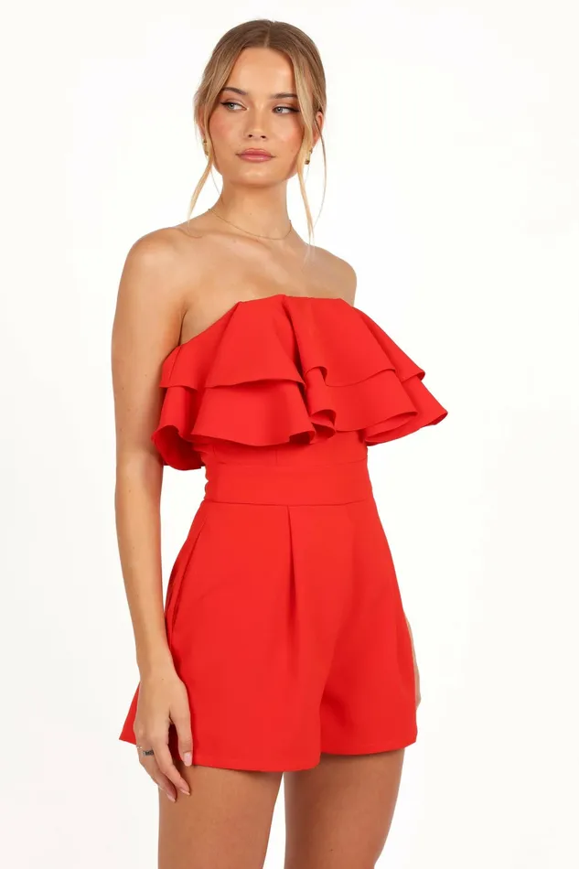 Jumpsuits and Rompers Petal and Pup Women Elliott Romper Red