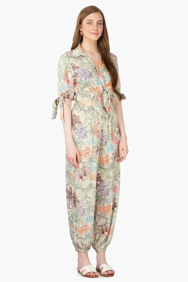 Jumpsuits Leo Jungle Printed Jumpsuit America and Beyond Women