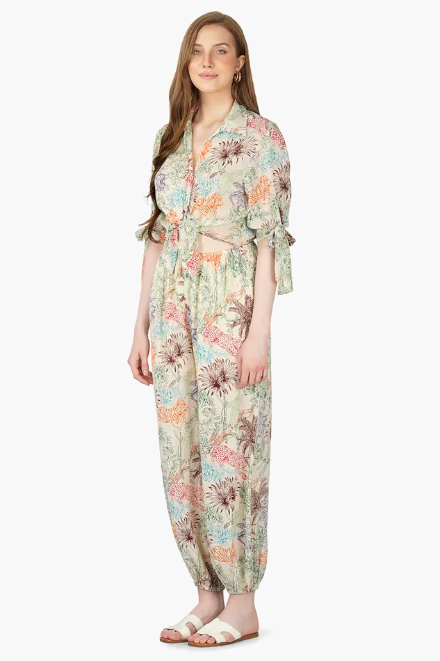 Jumpsuits Leo Jungle Printed Jumpsuit America and Beyond Women