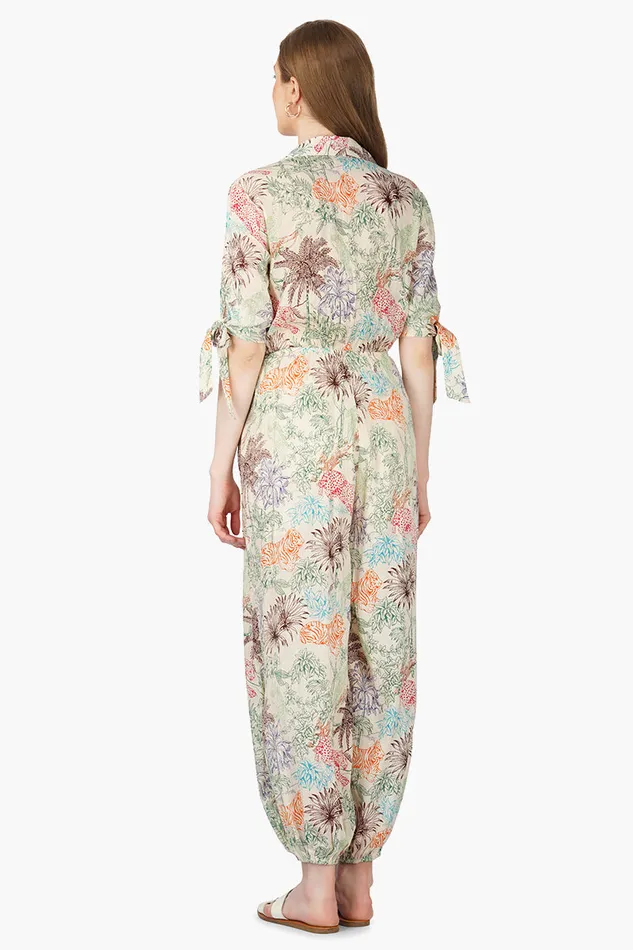 Jumpsuits Leo Jungle Printed Jumpsuit America and Beyond Women