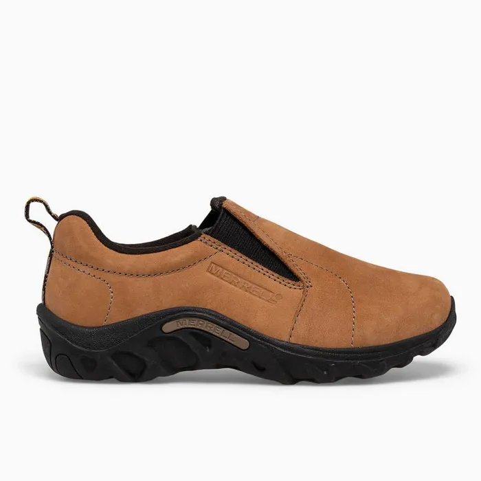 Jungle Moc Nubuck Brown Nubuck Kids Merrell Easy On Easy Off