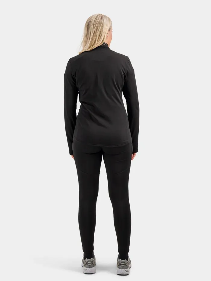 Kajsa Midlayer Pants Black Women Didriksons Walking Trousers Kajsa Midlayer Pants Black Women Didriksons Walking Trousers