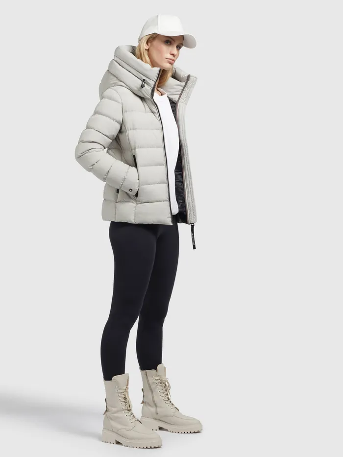 KHUJO Jacke ADEVA MATT Hellgrau Hellgrau Women Puffer Jackets