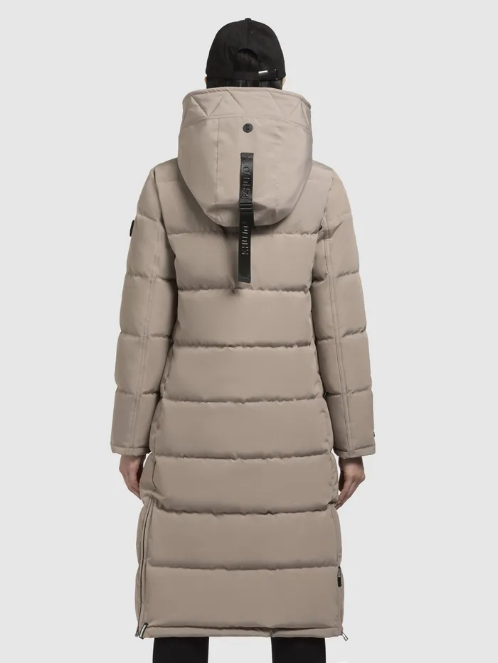 KHUJO Mantel DEVION Graubeige Graubeige Women Quilted Coats
