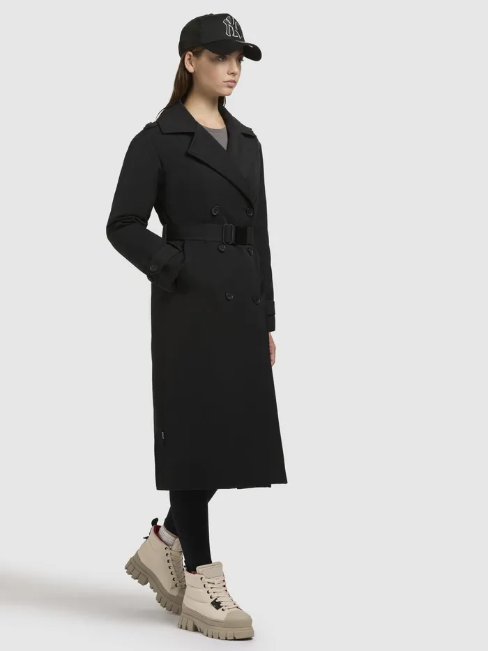 KHUJO Mantel ELENA Schwarz Schwarz Women Trench Coats