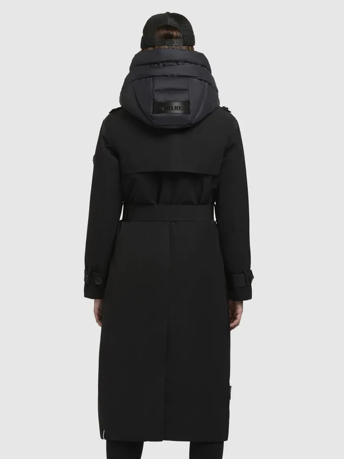 KHUJO Mantel ELENA Schwarz Schwarz Women Trench Coats