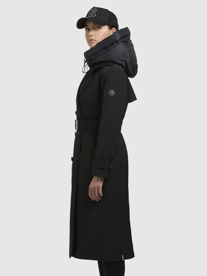 KHUJO Mantel ELENA Schwarz Schwarz Women Trench Coats