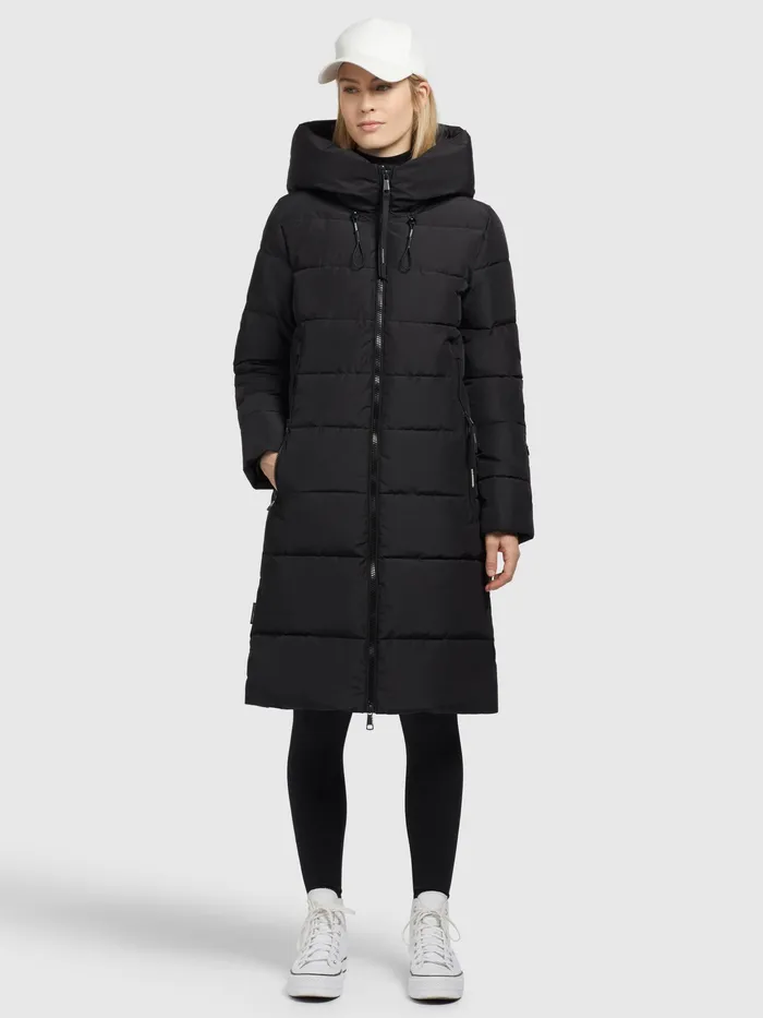 KHUJO Mantel JILIAS4 Schwarz Schwarz Women Quilted Coats