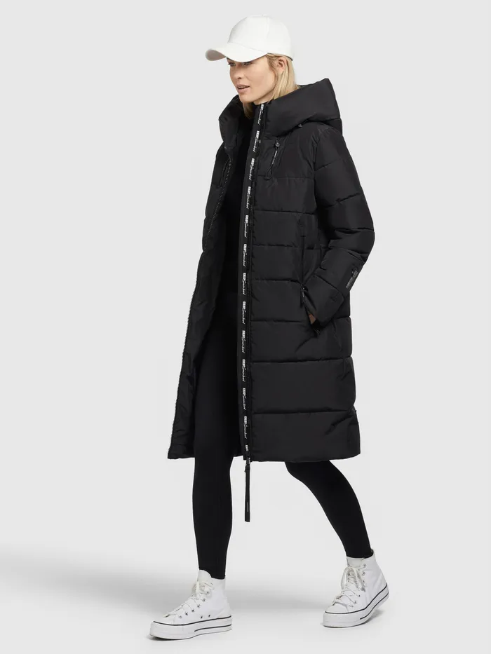 KHUJO Mantel JILIAS4 Schwarz Schwarz Women Quilted Coats