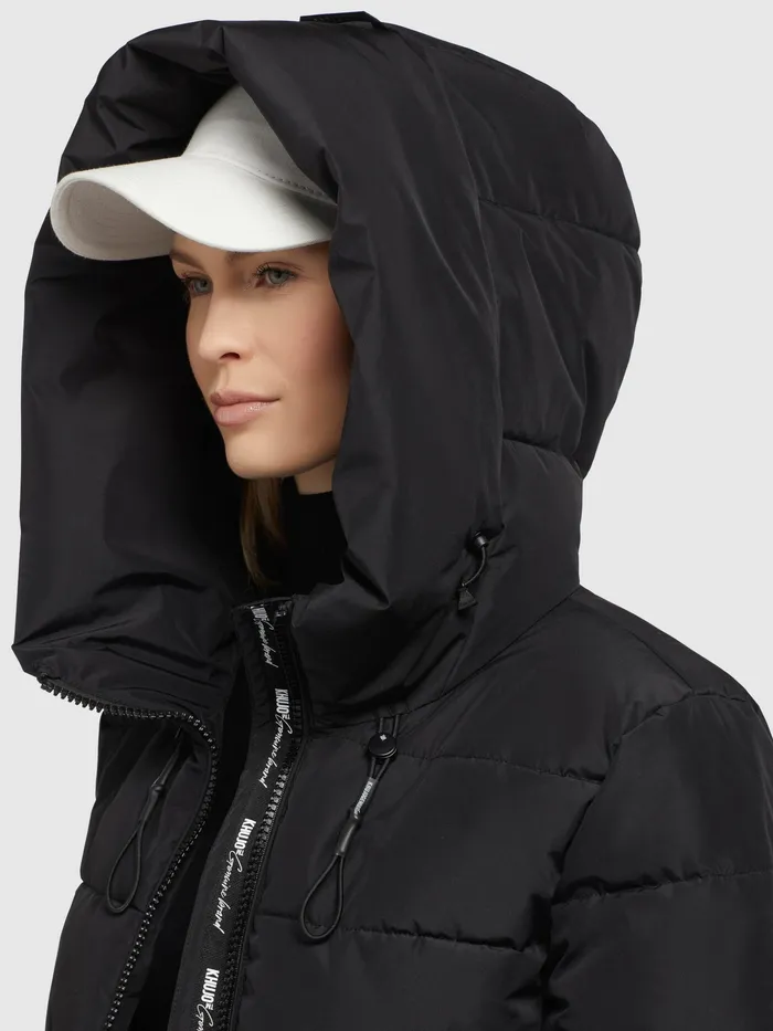 KHUJO Mantel JILIAS4 Schwarz Schwarz Women Quilted Coats