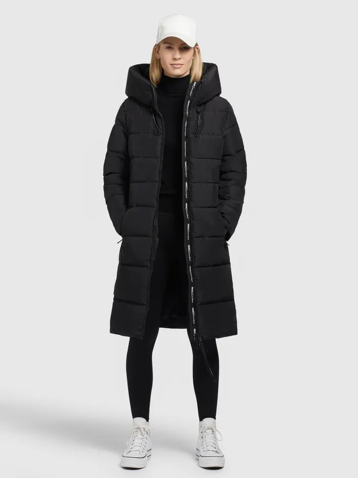 KHUJO Mantel JILIAS4 Schwarz Schwarz Women Quilted Coats