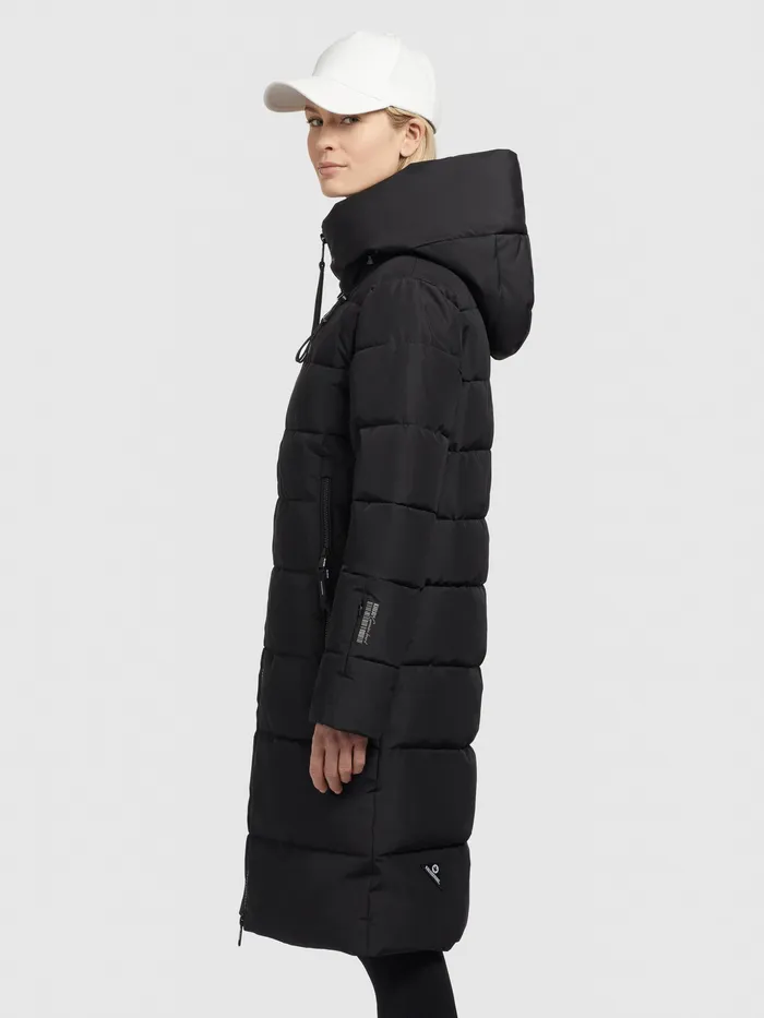 KHUJO Mantel JILIAS4 Schwarz Schwarz Women Quilted Coats