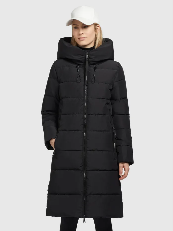 KHUJO Mantel JILIAS4 Schwarz Schwarz Women Quilted Coats