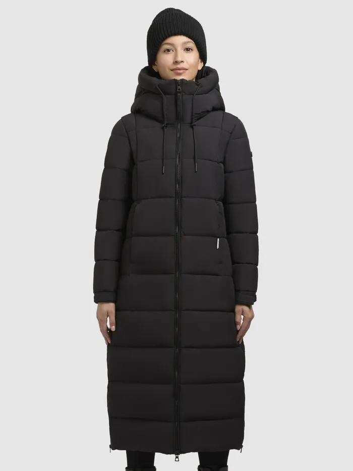 KHUJO Puffer Coats Women Mantel DERIA3 Schwarz Schwarz