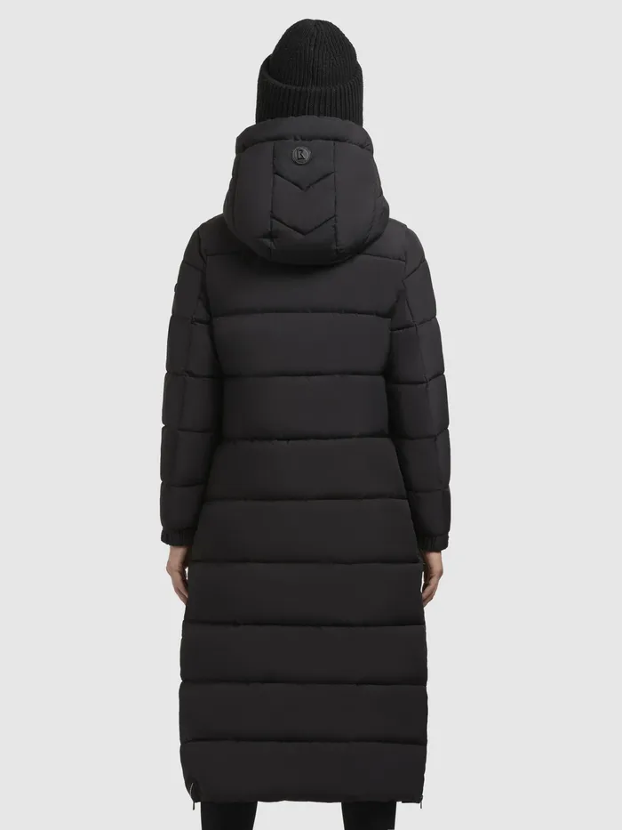 KHUJO Puffer Coats Women Mantel DERIA3 Schwarz Schwarz