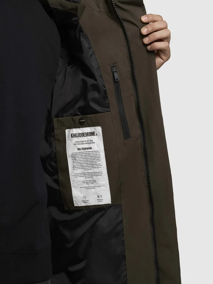 KHUJO Puffer Jackets Men Jacke DOYLE Khaki Khaki