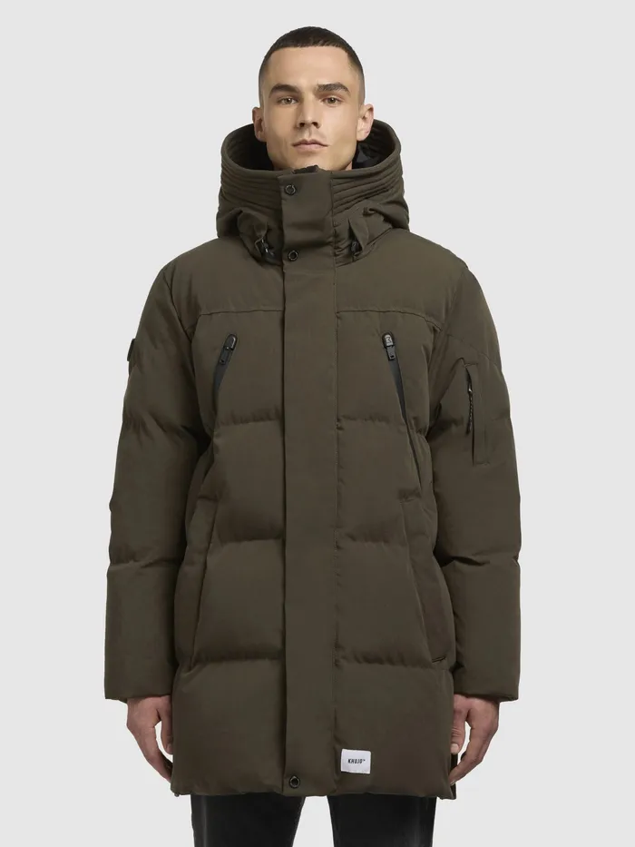KHUJO Puffer Jackets Men Jacke DOYLE Khaki Khaki