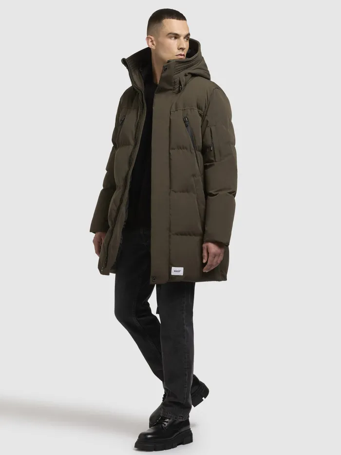 KHUJO Puffer Jackets Men Jacke DOYLE Khaki Khaki